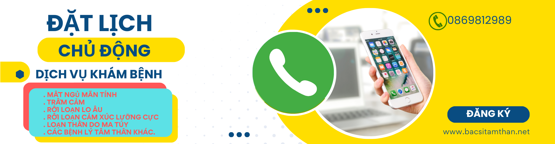 Trang chủ đặt lịch khám chữa bệnh tâm thần